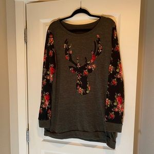 Reindeer Christmas Sweater Size 3XL